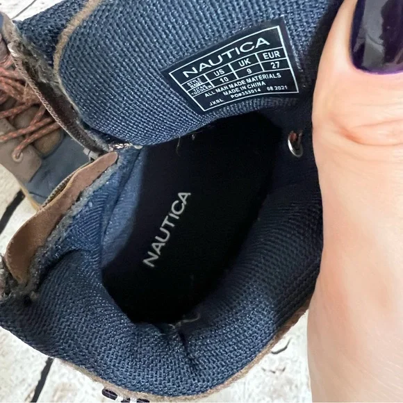 Nautica Kids Chukka Boot Lace-Up and Zipper Bootie size 10toddler - Picture 9 of 9